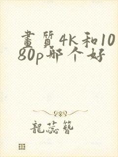 画质4k和1080p哪个好