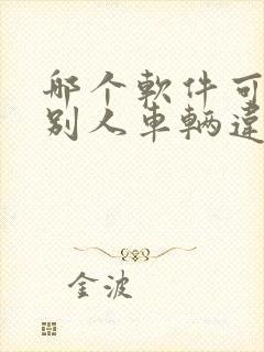 哪个软件可以查别人车辆违章