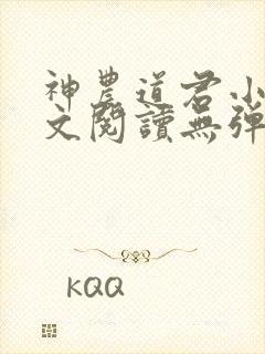 神农道君小说全文阅读无弹窗