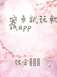 安卓试玩软件赚钱app