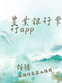 农业银行掌上银行app