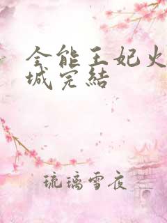 全能王妃火爆京城完结