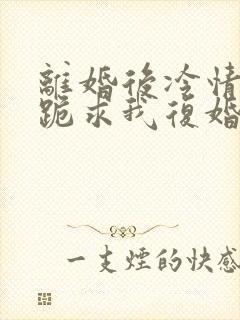 离婚后冷情前夫跪求我复婚商赫全文小说