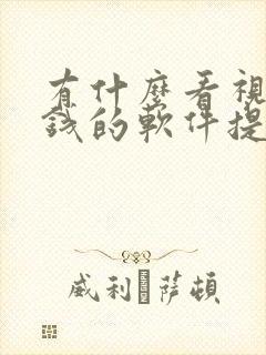 有什么看视频赚钱的软件提现到微信