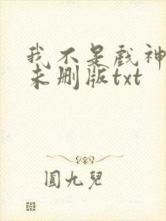 我不是戏神小说未删版txt