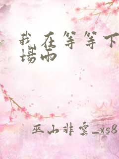 我在等等下完这场雨