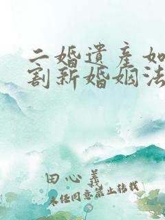 二婚遗产如何分割新婚姻法