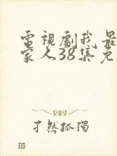 电视剧我最爱的家人38集免费观