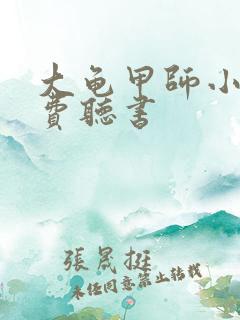 大龟甲师小说免费听书