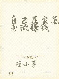 自己在家怎么做兼职赚钱