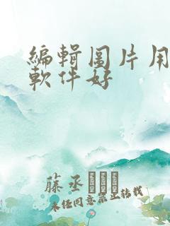 编辑图片用哪个软件好