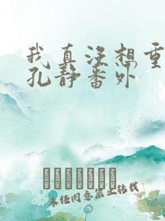 我真没想重生啊孔静番外