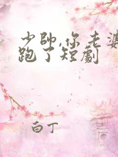 少帅,你老婆又跑了短剧