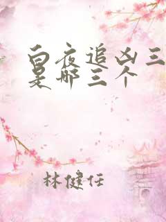 白夜追凶三部曲是哪三个