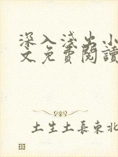 深入浅出小说全文免费阅读笔趣阁