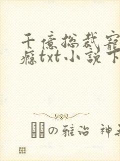 千亿总裁宠妻上瘾txt小说下载