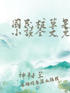 国民校草是女生小说全文免费阅读