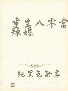 重生八零当家小辣媳