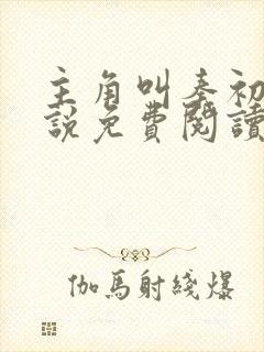 主角叫秦初的小说免费阅读