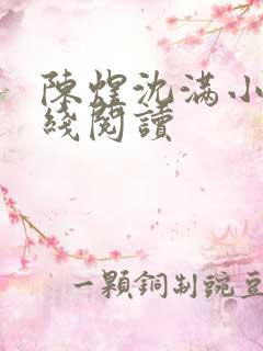 陈煜沈满小说在线阅读