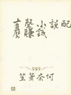 有声小说配音怎么赚钱