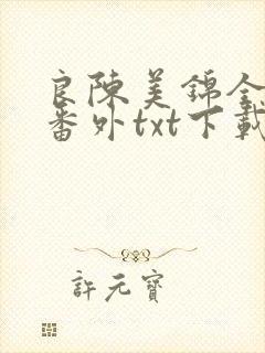 良陈美锦全文加番外txt下载