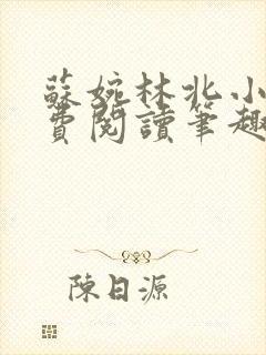 苏婉林北小说免费阅读笔趣阁