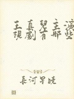 王真儿主演的电视剧有哪些