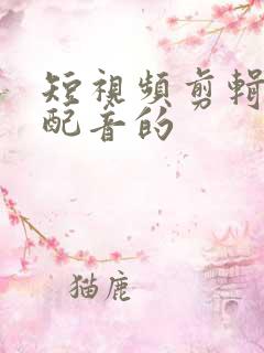 短视频剪辑怎么配音的