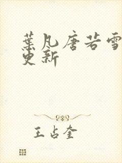 叶凡唐若雪免费更新