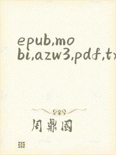 epub,mobi,azw3,pdf,txt哪个好