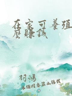 在家可养殖点什么赚钱