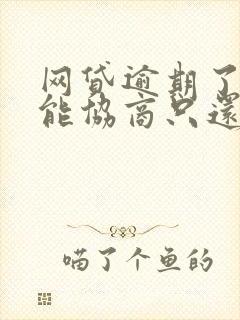 网贷逾期了能不能协商只还本金