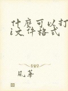 什么可以打开ai文件格式