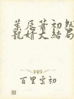 叶辰萧初然上门龙婿大结局