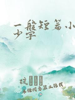 一般短篇小说多少字