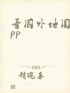 看国外地图的app