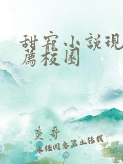 甜宠小说现言推荐校园