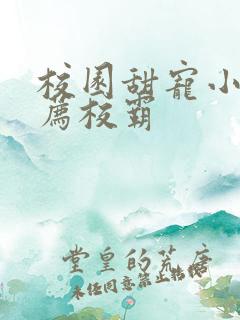 校园甜宠小说推荐校霸