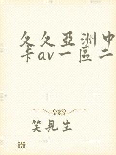 久久亚洲中文不卡av一区二区