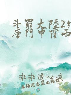 斗罗大陆2绝世唐门中霍雨浩