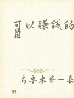 可以赚钱的小项目