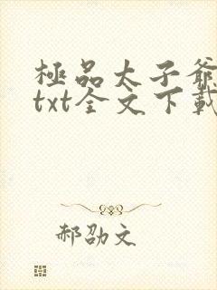 极品太子爷李辰txt全文下载