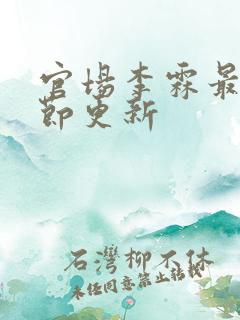 官场李霖最新章节更新