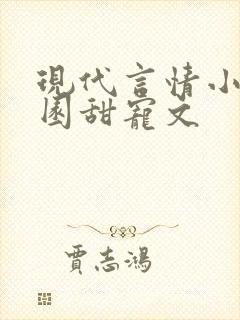 现代言情小说校园甜宠文