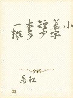 一本短篇小说大概多少字