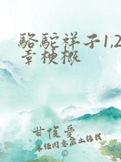 骆驼祥子1,2章梗概