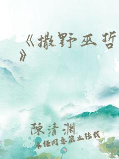 《撒野巫哲小说》