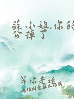 苏小姐,你的老公掉了