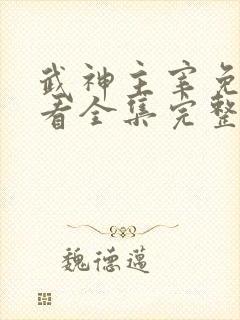 武神主宰免费观看全集完整版